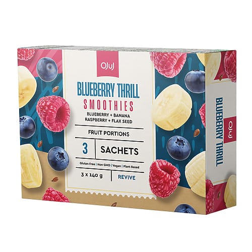 OJUJ Blueberry Thrill Smoothies (3x140g)