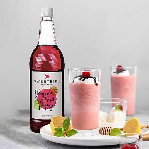 Sweetbird Dragon Fruit & Papaya Fruit Syrup (1 Litre)