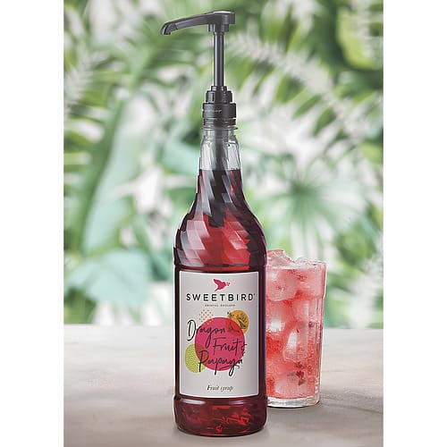 Sweetbird Dragon Fruit & Papaya Fruit Syrup (1 Litre)