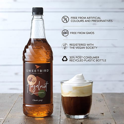 Sweetbird Hazelnut Classic Syrup (1 Litre)