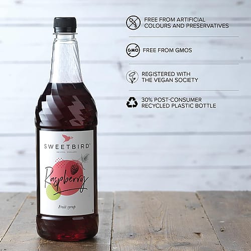 Sweetbird Raspberry Fruit Syrup (1 Litre)