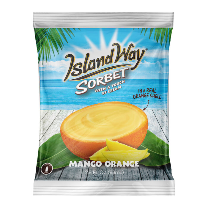 Island Way Mango Orange Sorbet Ice Cream (30x83ml) - Image 2