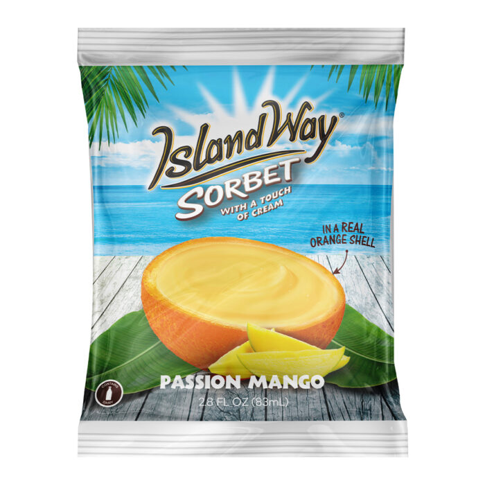 Island Way Passion Mango Sorbet Ice Cream - 83ml - Image 2